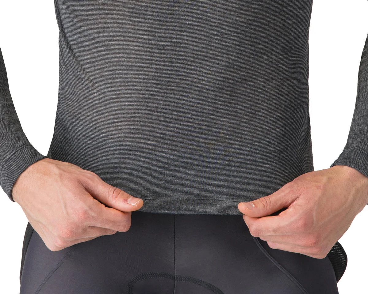 Castelli Medio Long Sleeve Base Layer (Melange Grey) (L) - view 4
